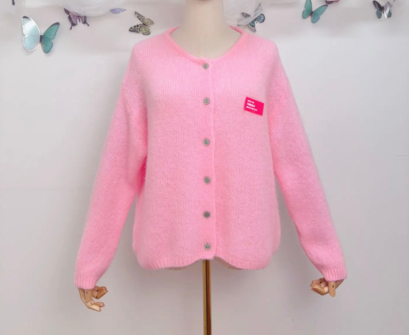 Mohair wool cardigan