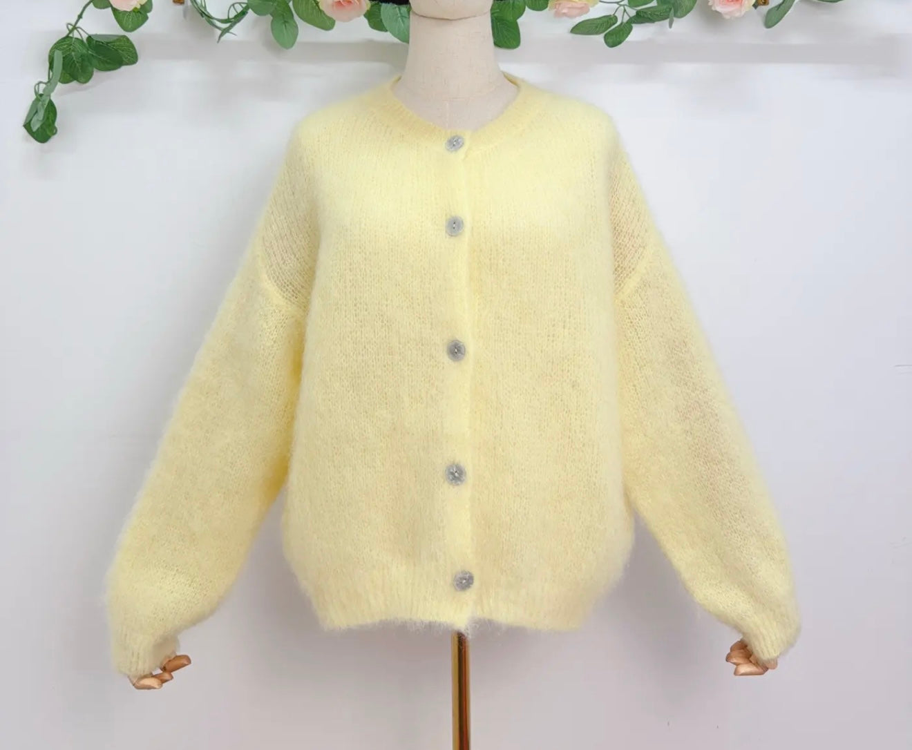 Soft Mohair Blend Cardigan