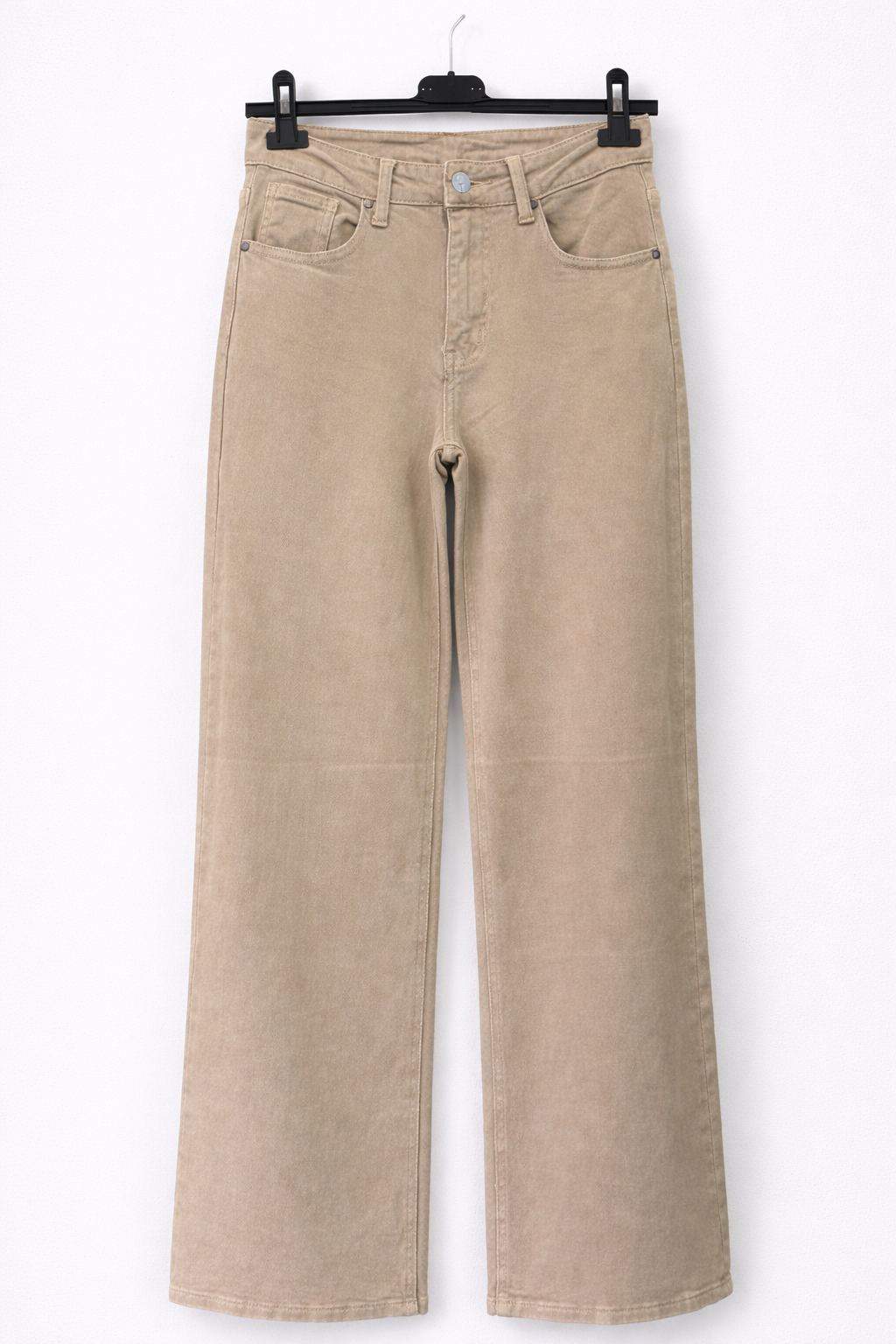 Straight leg Jeans- Beige