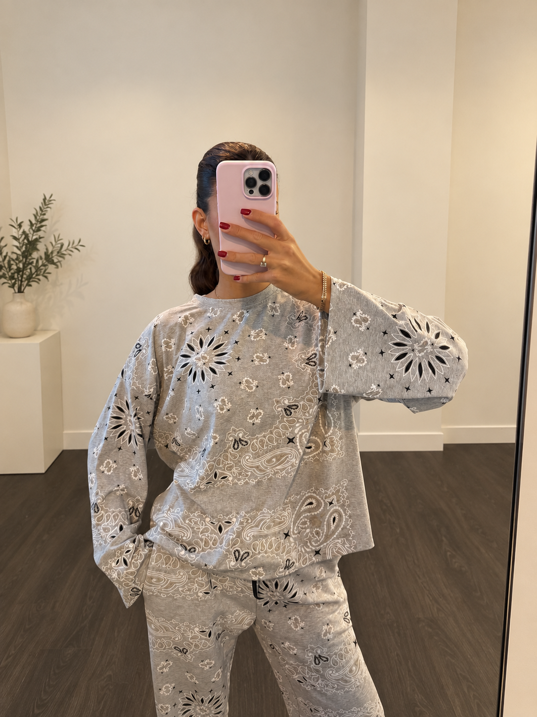 Bandana Print Sweatshirt
