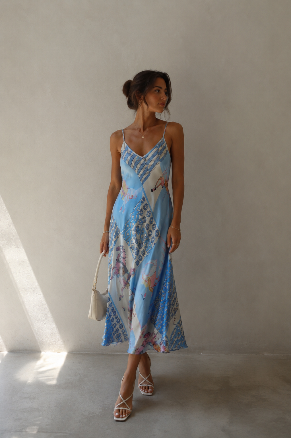 Satin Print Midi Dress *PRE-SALE*