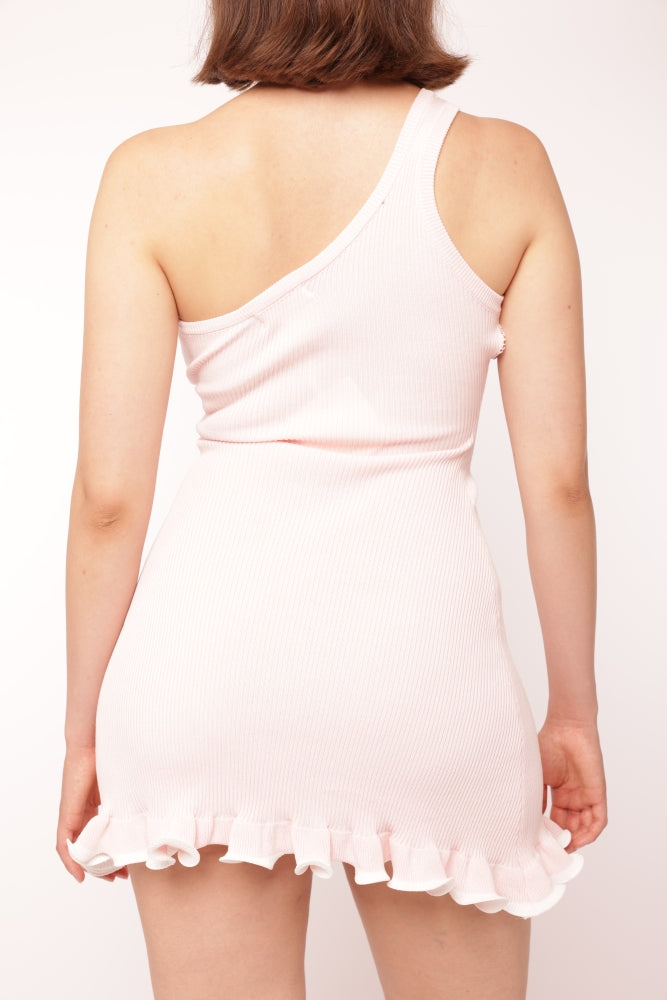 One-Shoulder Knit Dress