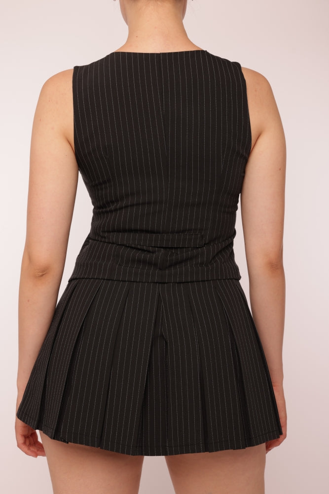Pinstripe Mini Dress