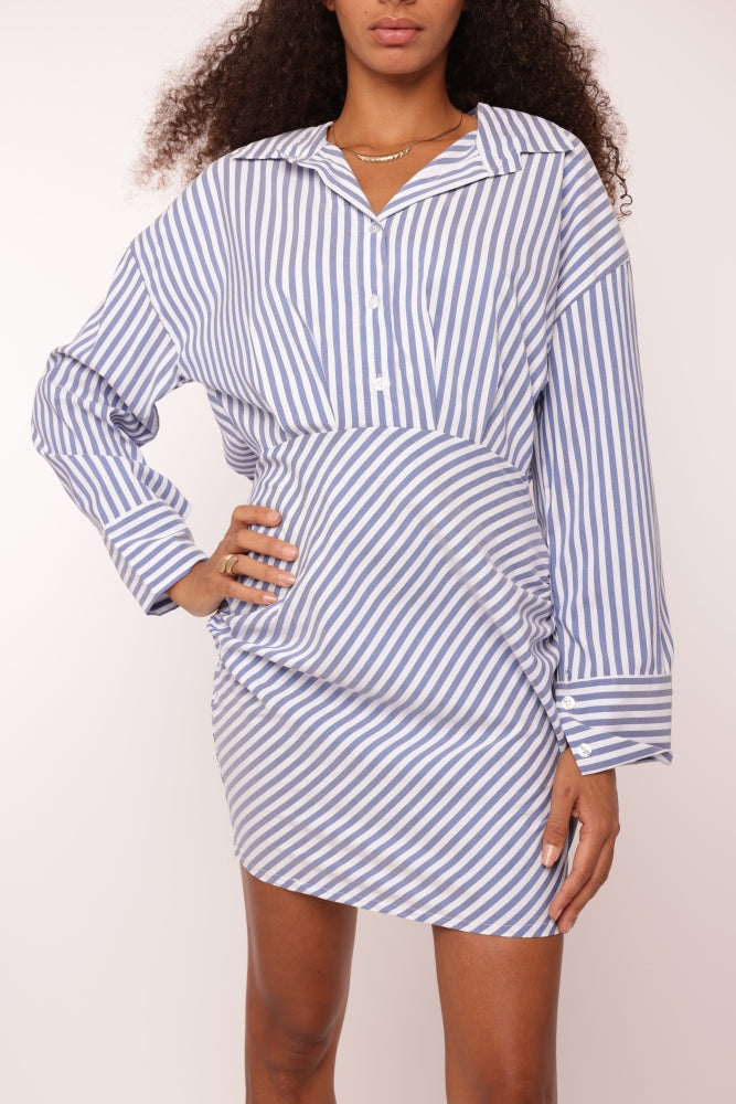 Stripe Shirt Dress