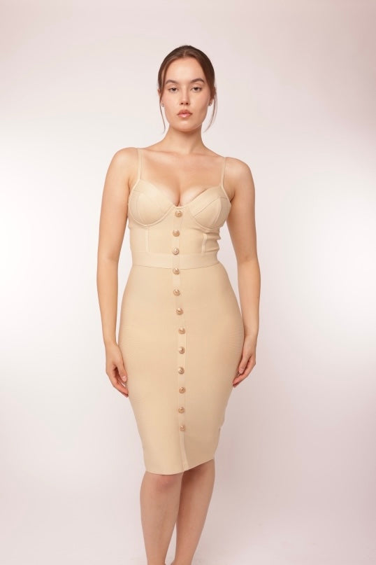 Nude Bandage Dress