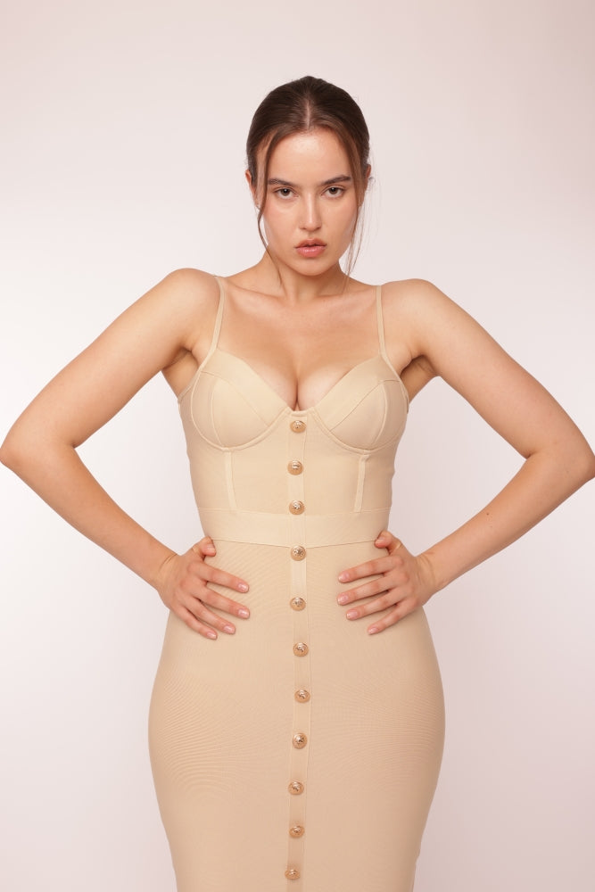 Nude Bandage Dress