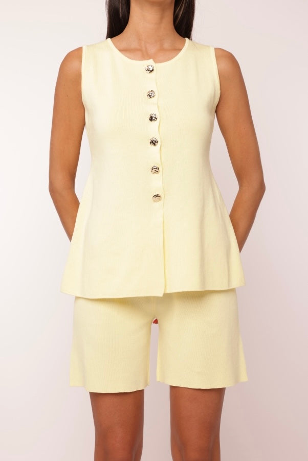 Knit Set Gold Buttons