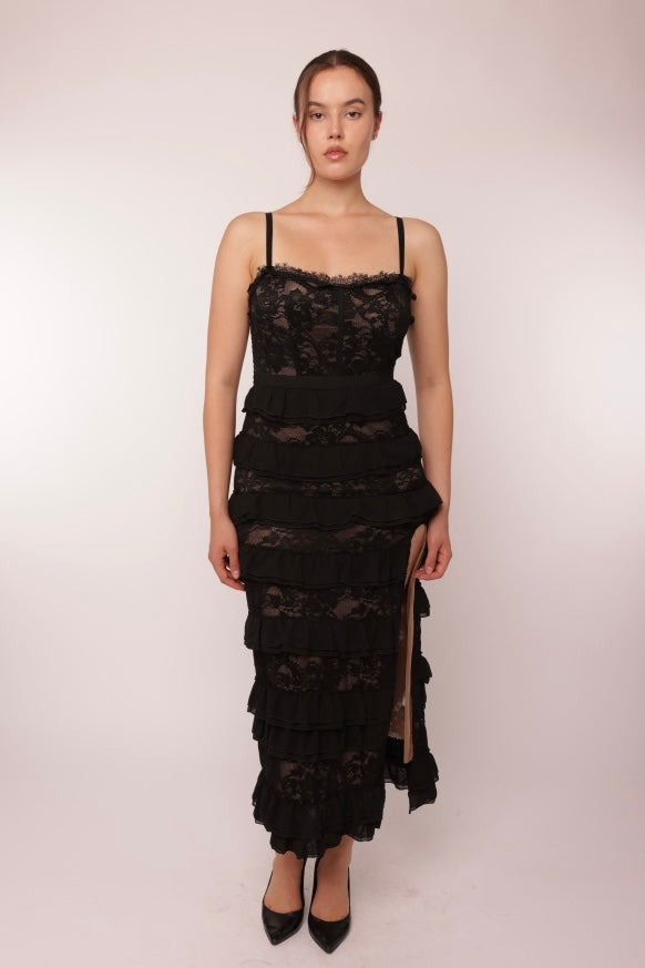 Lace Chiffon Dress