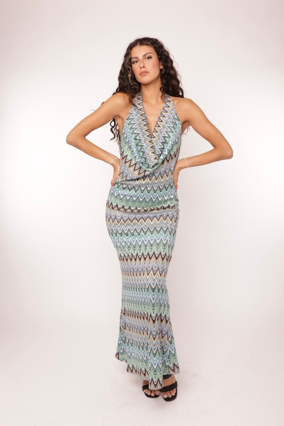 Pattern Maxi Dress