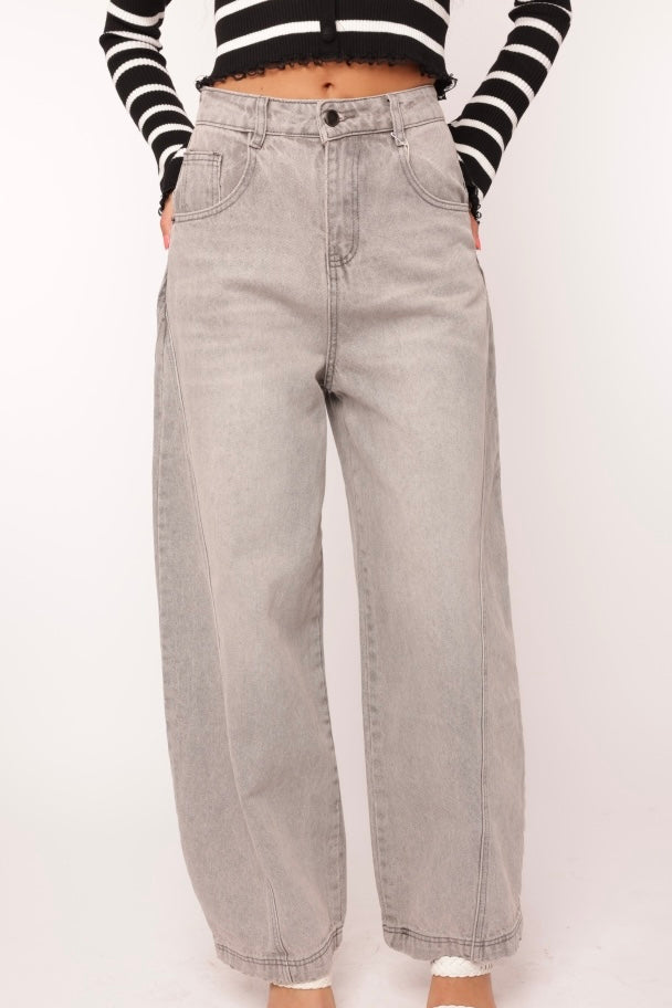 Wide leg Jeans Grey