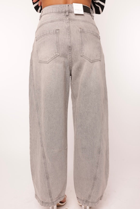 Wide leg Jeans Grey