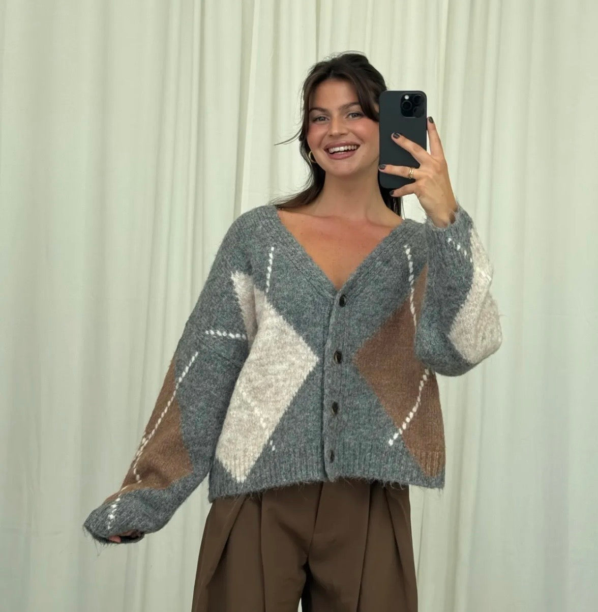 Argyle Cardigan