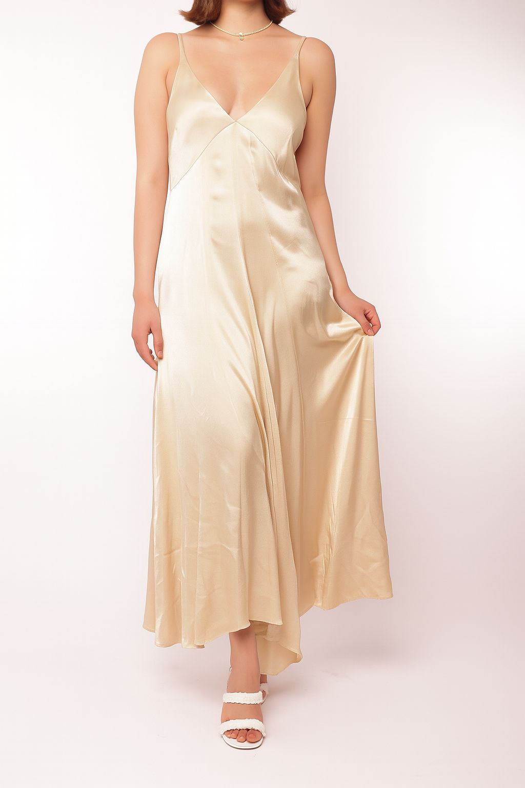 Satin Maxi Dress
