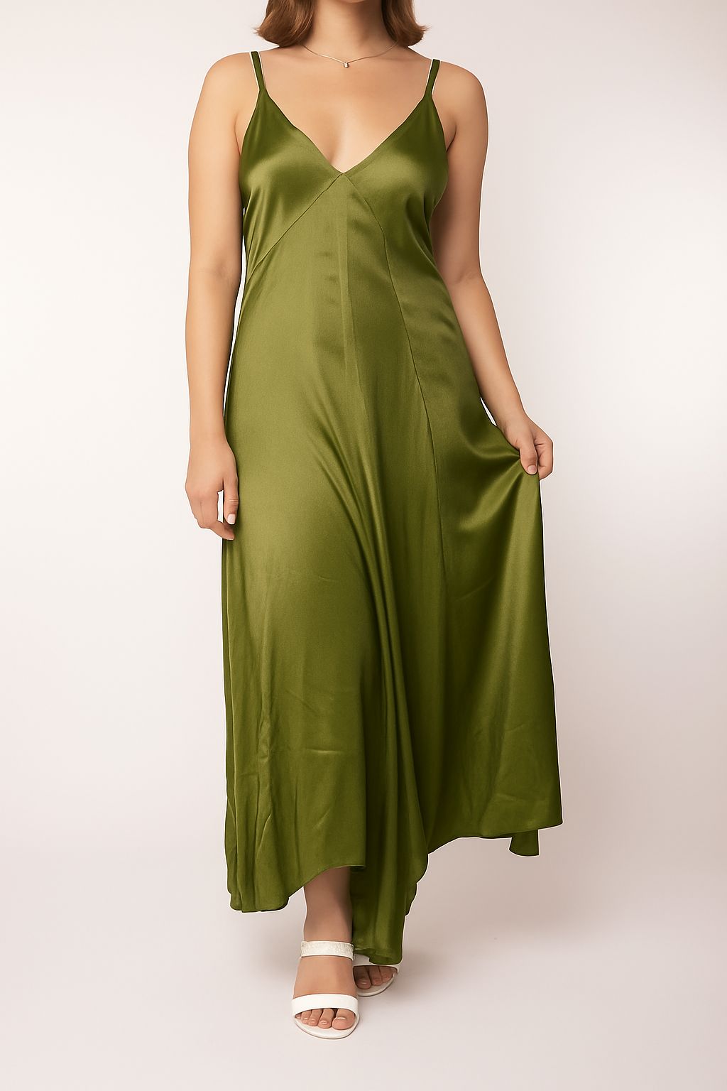 Satin Maxi Dress