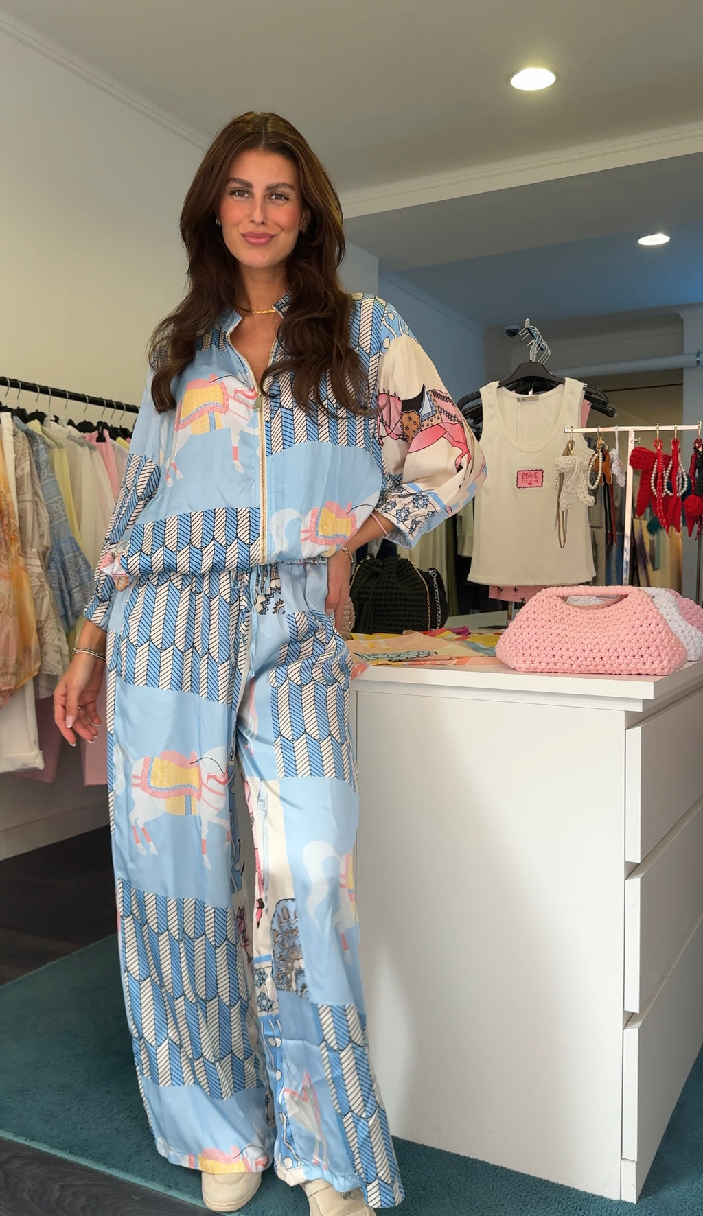 Silk Printed Pants*PRE-SALE*
