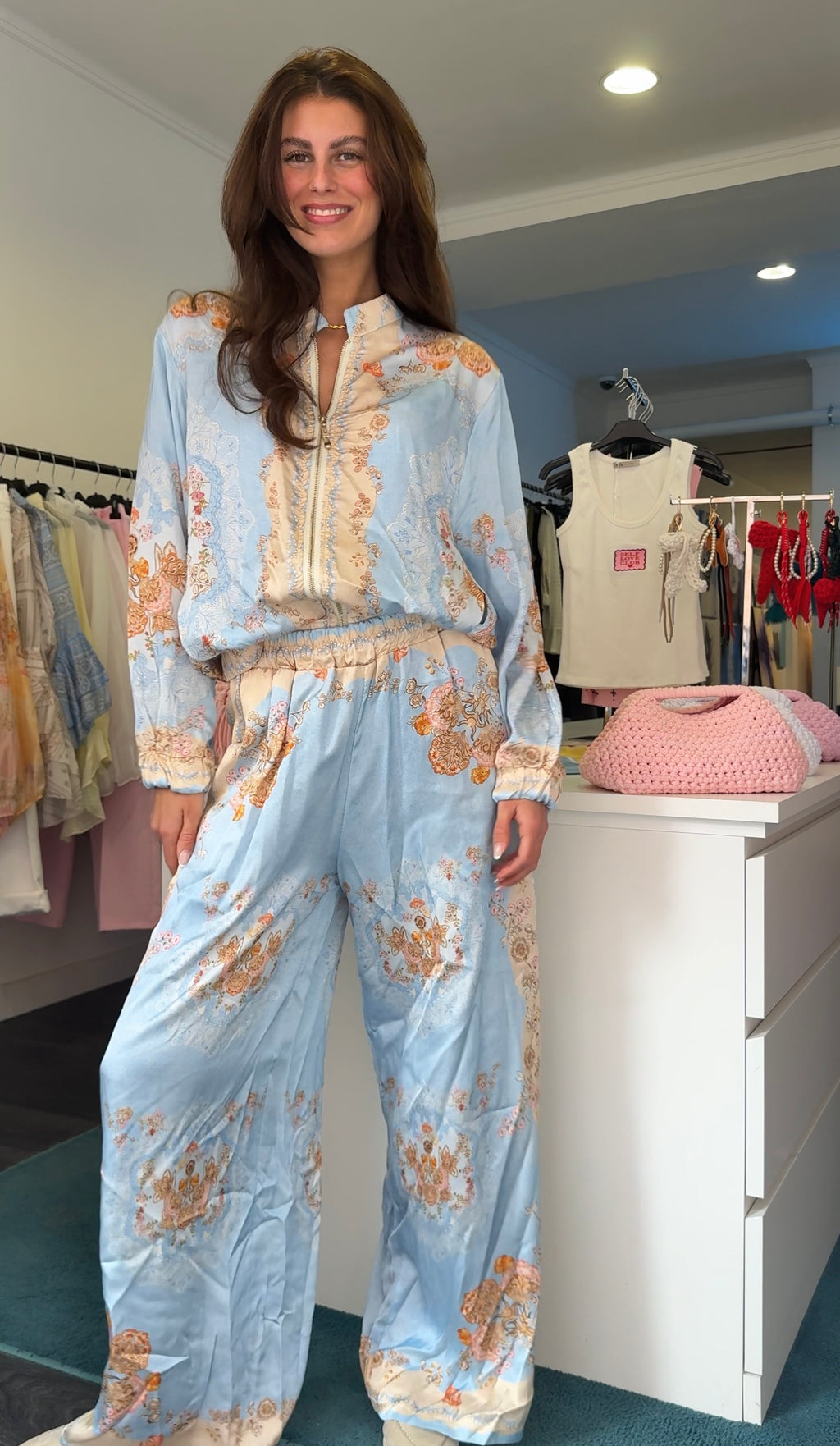 Silk Printed Pants *PRE-SALE*