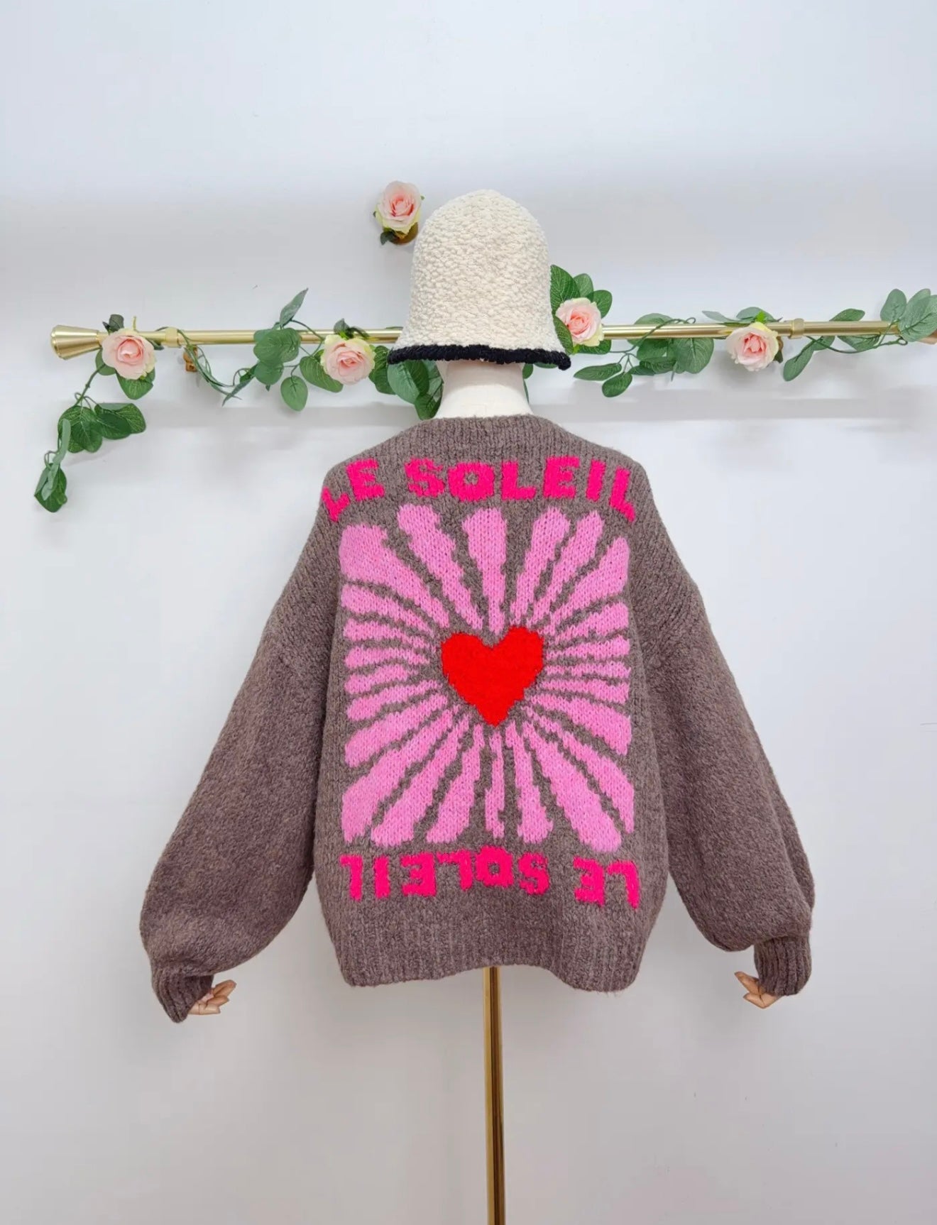 Graphic Knit Cardigan
