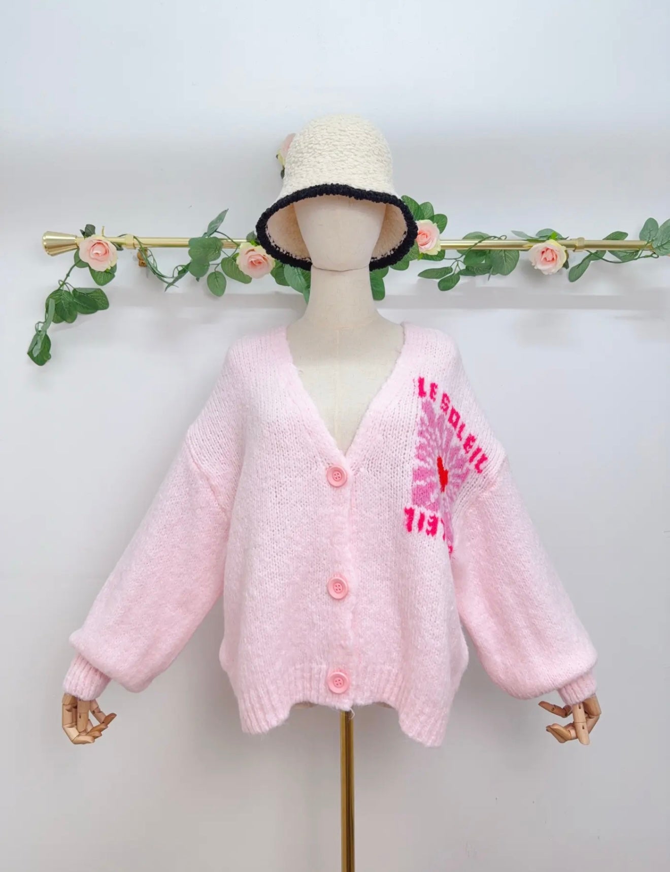 Graphic Knit Cardigan
