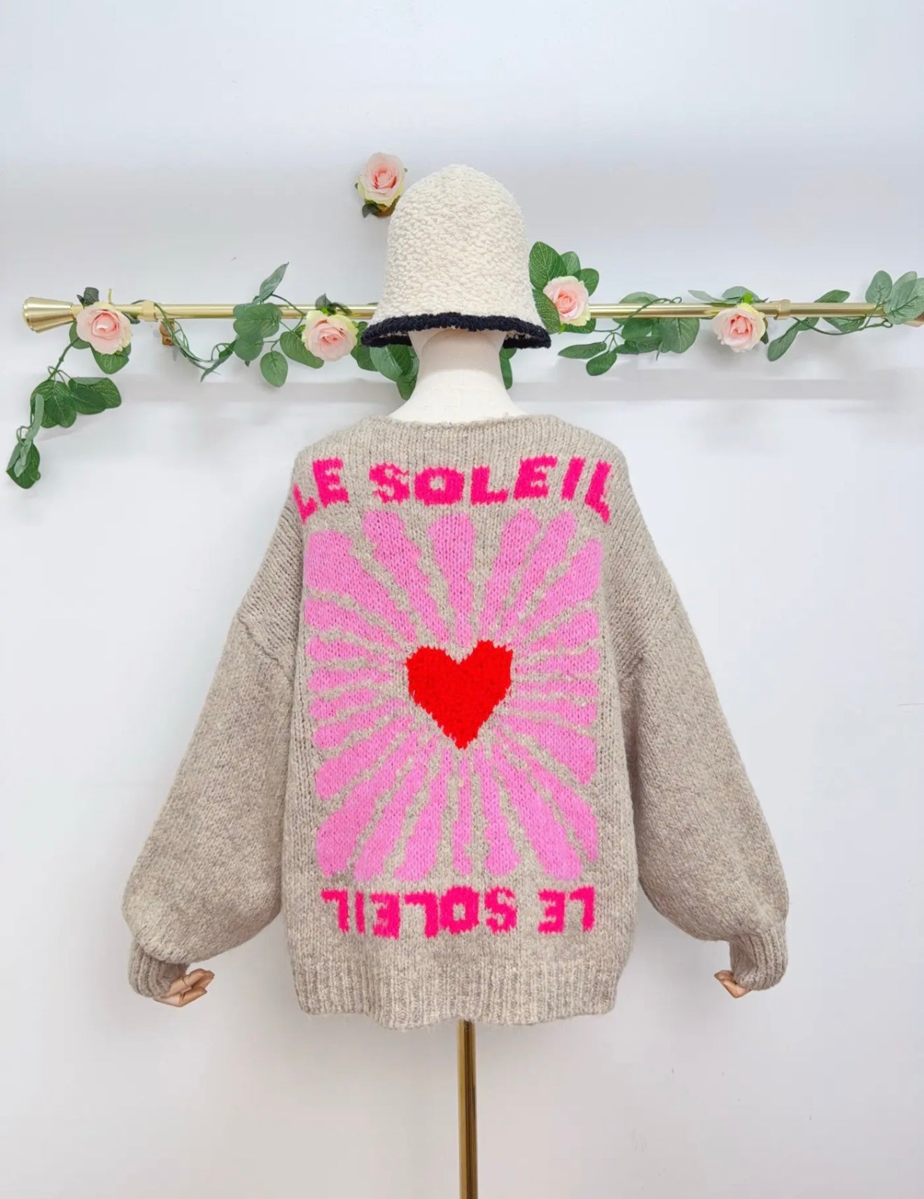 Graphic Knit Cardigan