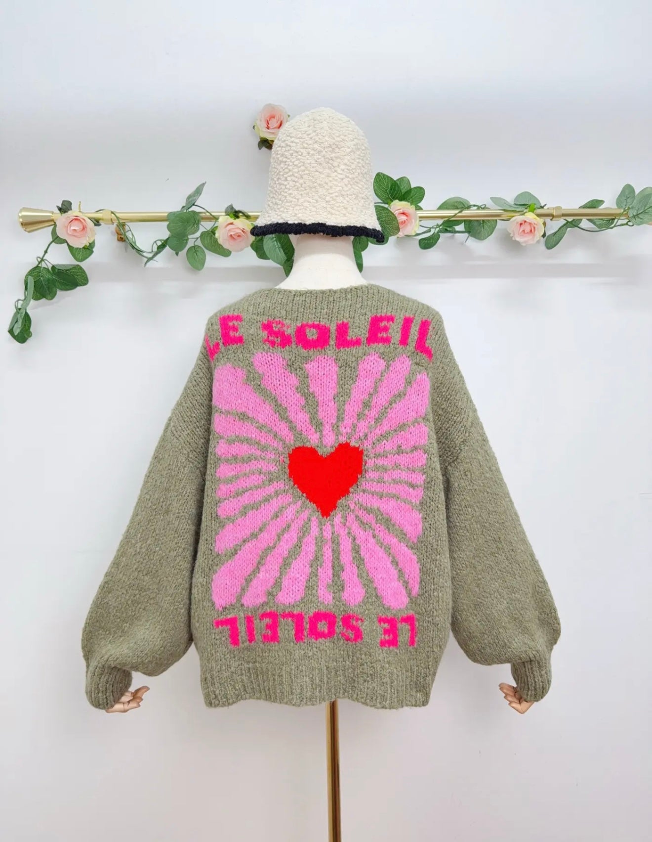 Graphic Knit Cardigan