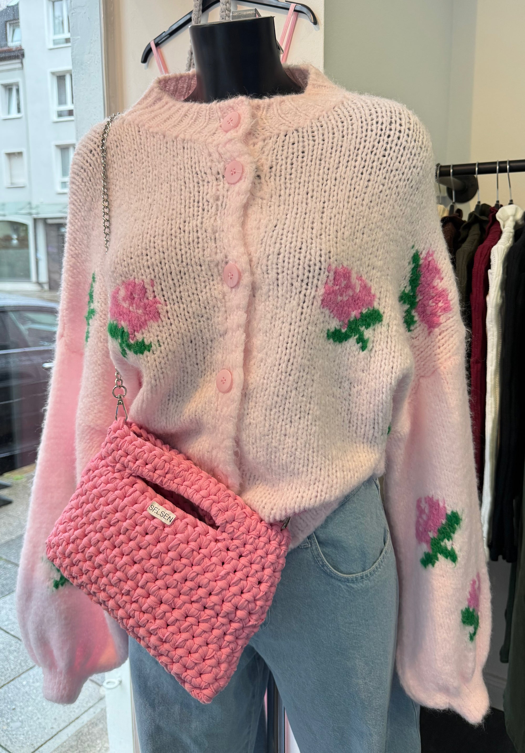 Rose Knit Cardigan
