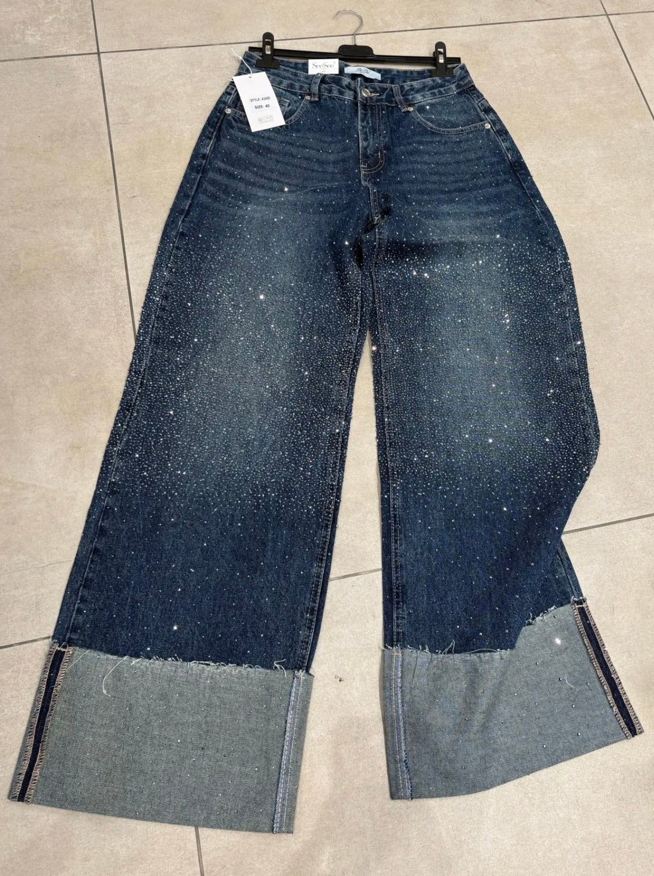 Diamond Wide Leg Jeans