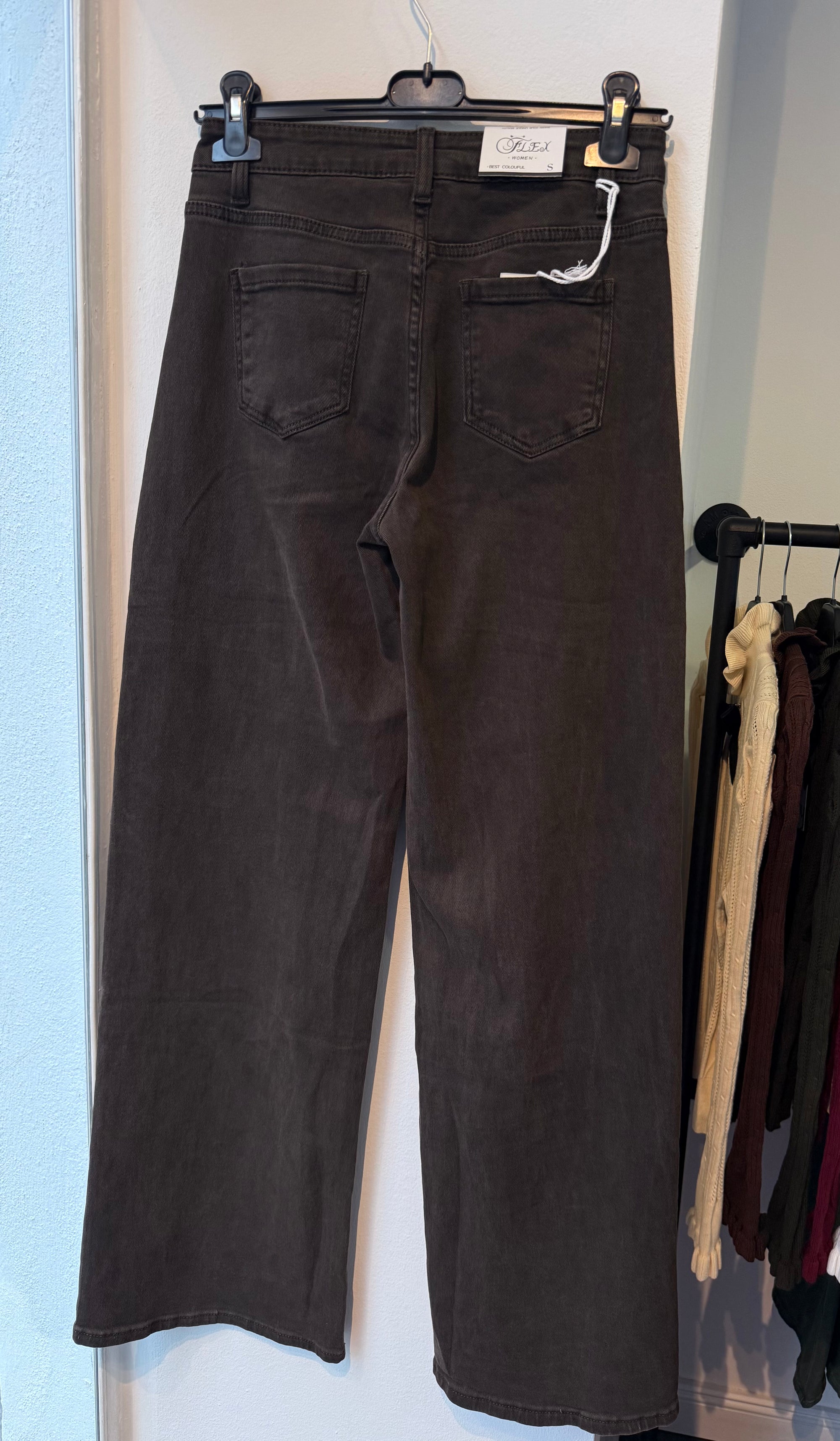 High-Waisted Straight Leg Jeans