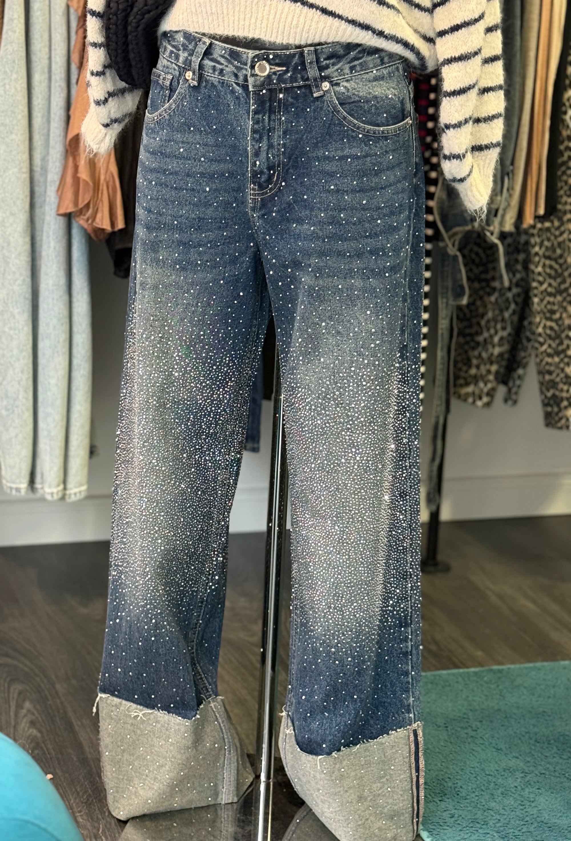 Diamond Wide Leg Jeans