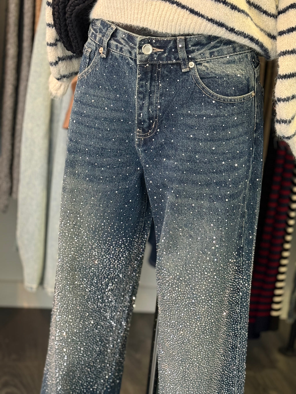 Diamond Wide Leg Jeans