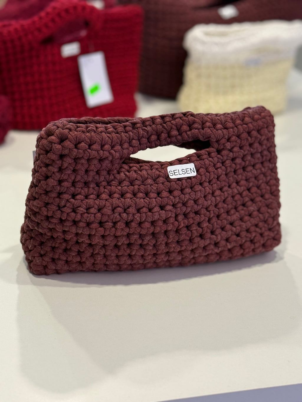 Brown Crochet Bag