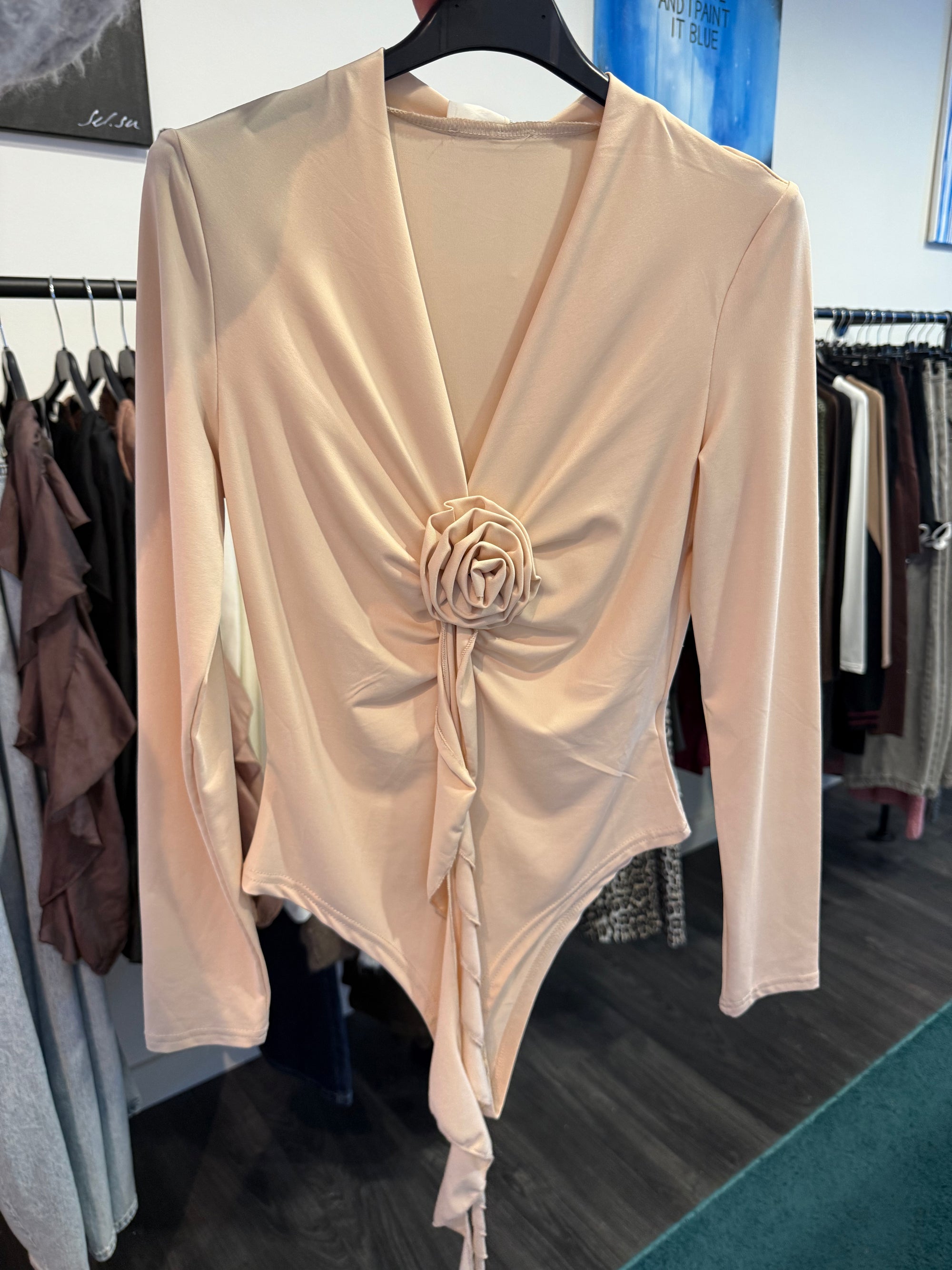 Bodysuit with Flower Detail