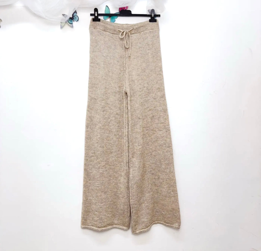 Soft Knit Wide-Leg Pants
