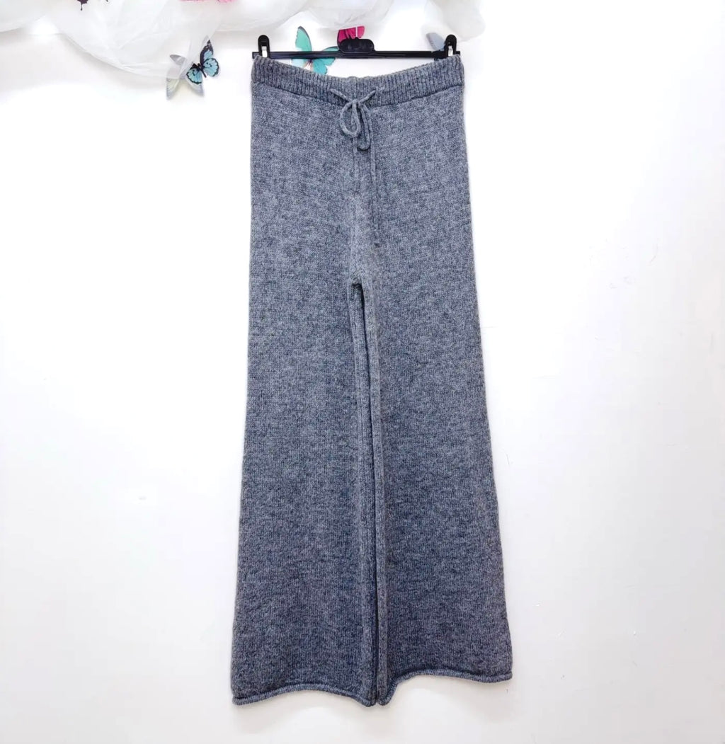 Soft Knit Wide-Leg Pants